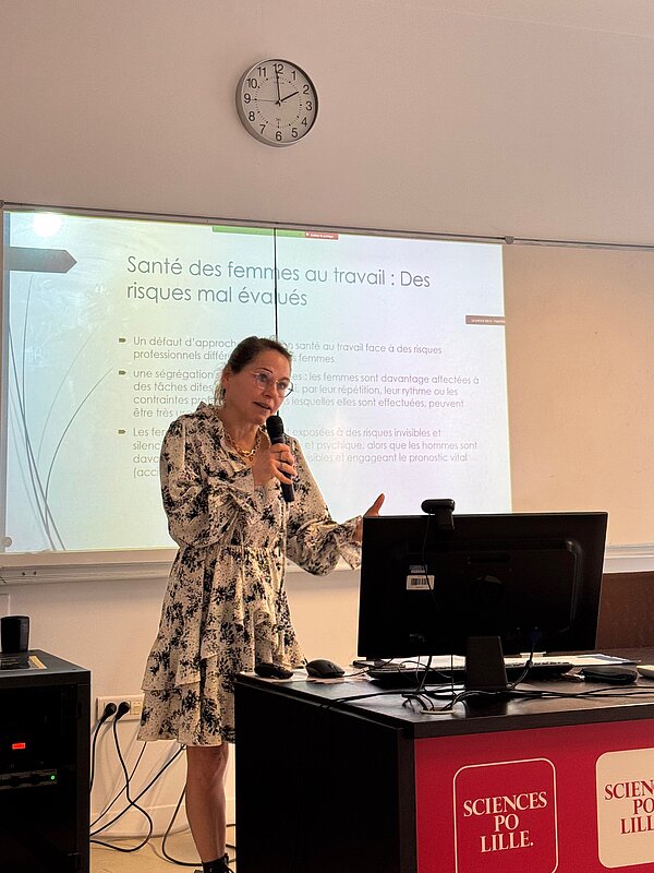 Sophie Fantoni, professeure de médecine du travail, CHU Lille, docteur en droit, présidente de la Société Française de Santé au Travail